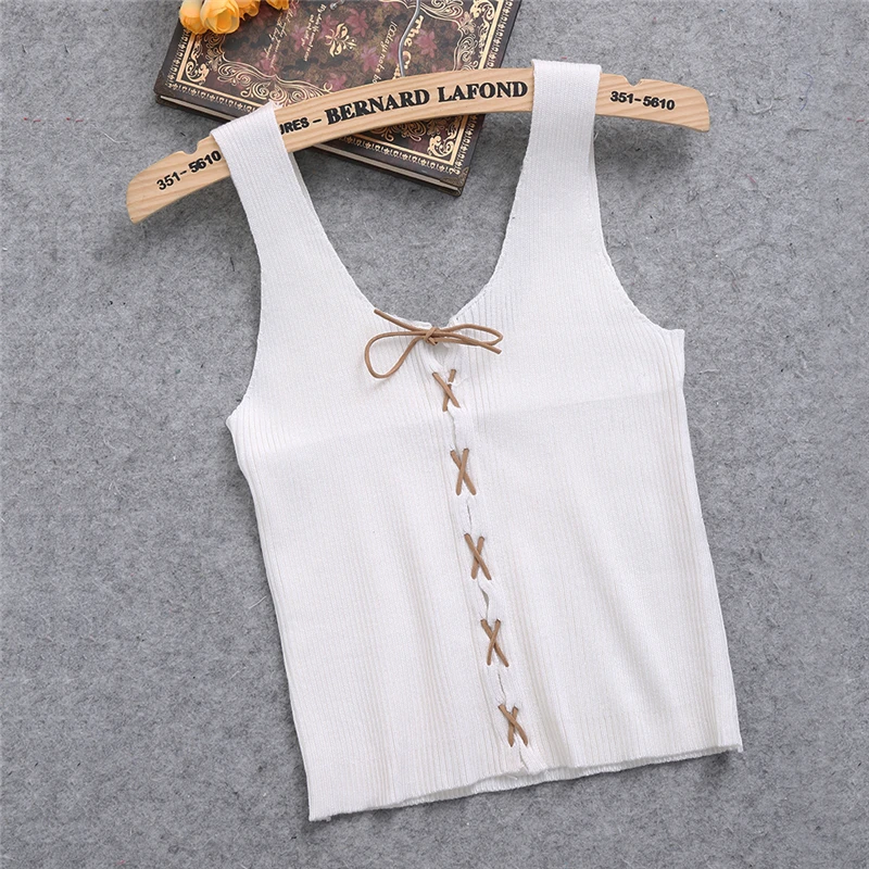 

Sexy Women Plain Bodycon Cross Strappy U-neck Camisole Vest Slim Tank Tops X3UE