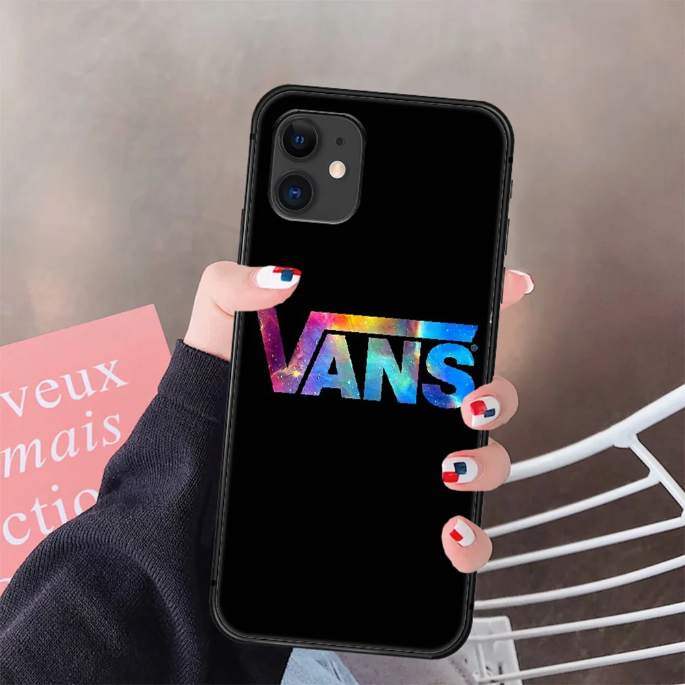 

Skateboard Colorful Brand Vans Phone Case Cover Hull For IPhone 5 5s se 2 6 6s 7 8 12 Mini Plus X XS XR 11 PRO MAX black