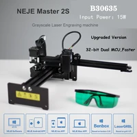 neje master 2s b30635 405nm cnc laser engraving machine cutting machine with wireless app control for desktop leatherwood