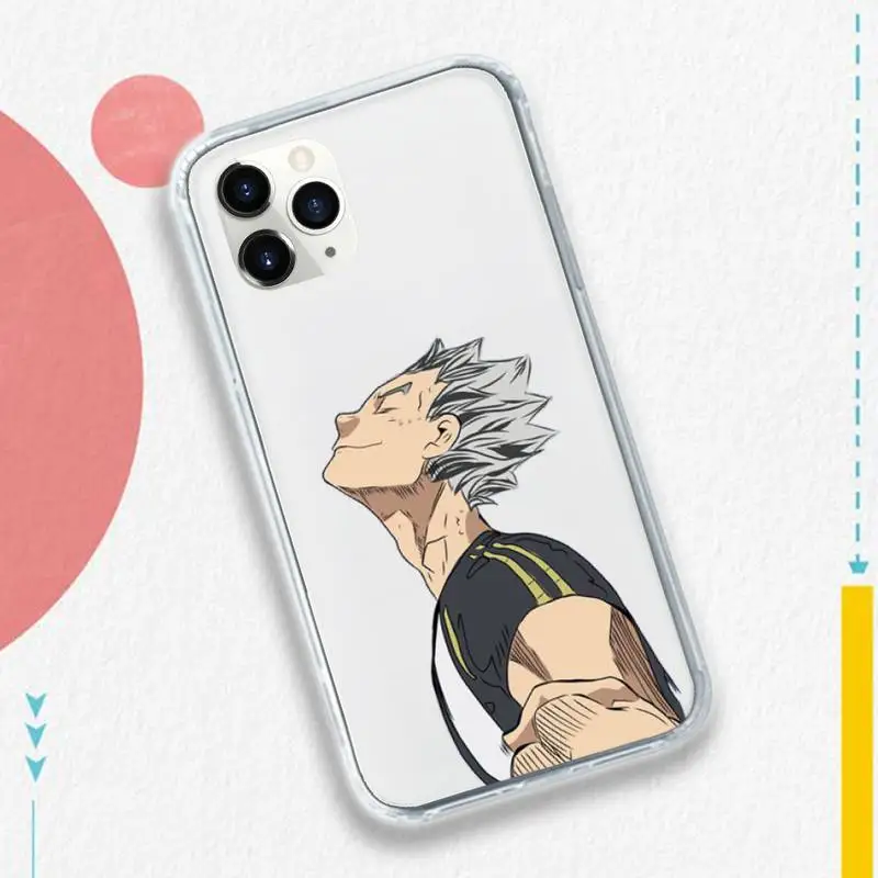 

haikyuu Poster volleyball anime Phone Cases Transparent soft For iphone 5 5s 5c se 6 6s 7 8 11 12 plus mini x xs xr pro max
