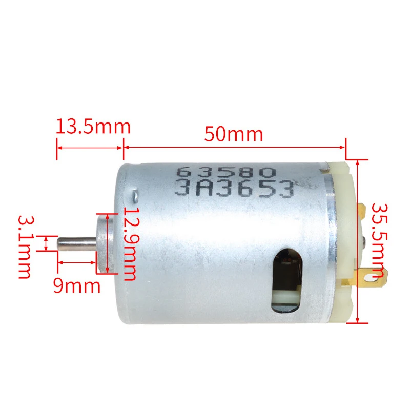Высокоскоростной мотор RS540 3 в 6 9 11800-35000 об/мин микро мощный для