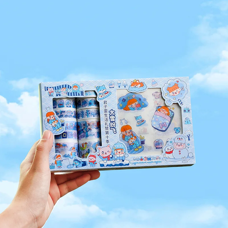 Клейкая лента в японском стиле Набор наклеек сделай сам детский подарок