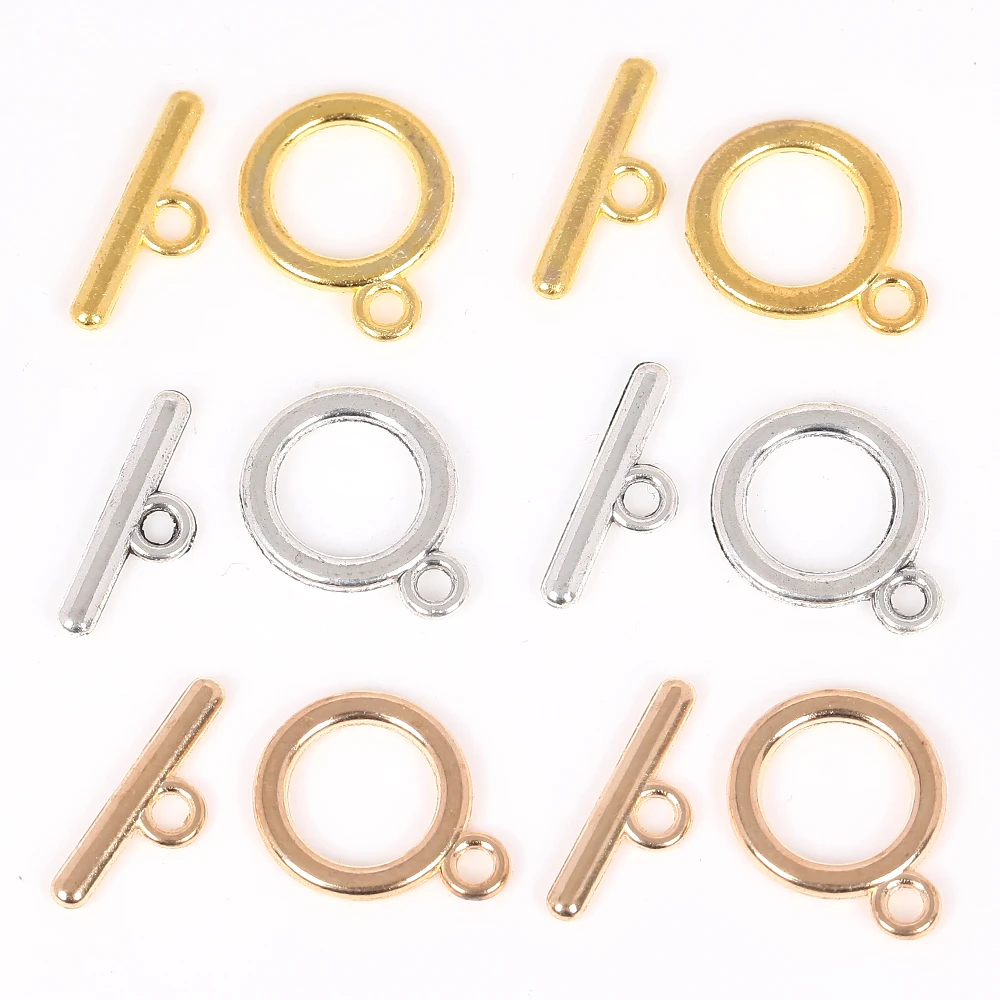 

10kits/Lot 12 13 14mm OT Clasp Connector For Making Jewelry Necklace Bracelet synthetic metal Gold Silver Color Diy Accessories