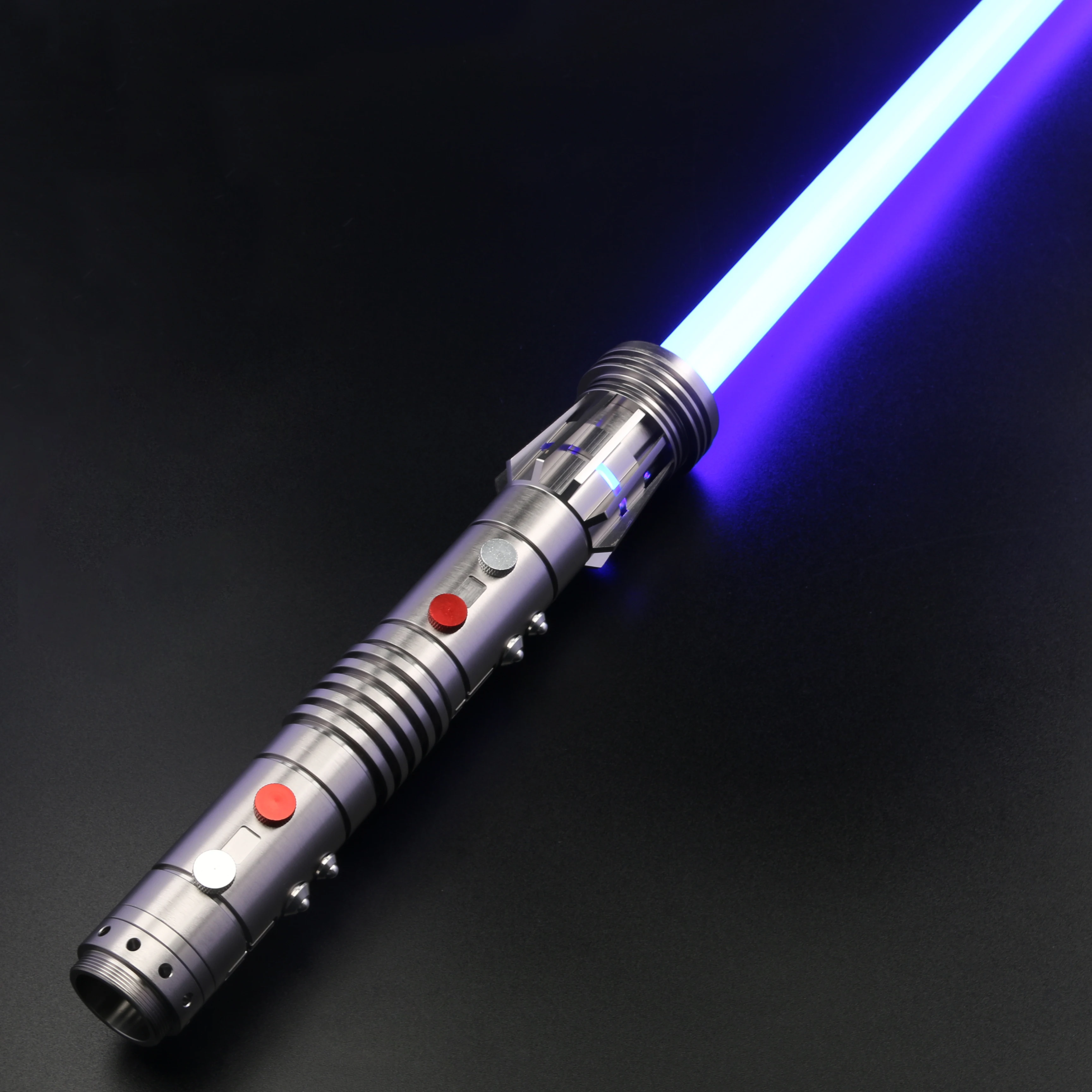 Darth Maul-Sable de luz doble con mango de 2 piezas y empu&ntilde;adura de hoja, espada de Metal pesada de 1 pulgada, juguetes para ni&ntilde;os, espada oscilante suave, X-TREX-0