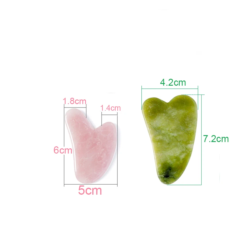 Натуральный нефрит для массажа ролика гуаша каменная доска из розового кварца