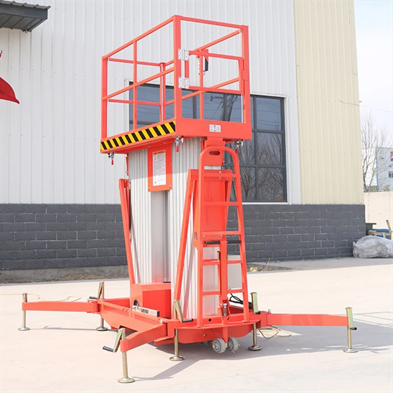 

8m Hydraulic Double Column Mobile Aluminum Vertical Mast Lift with CE