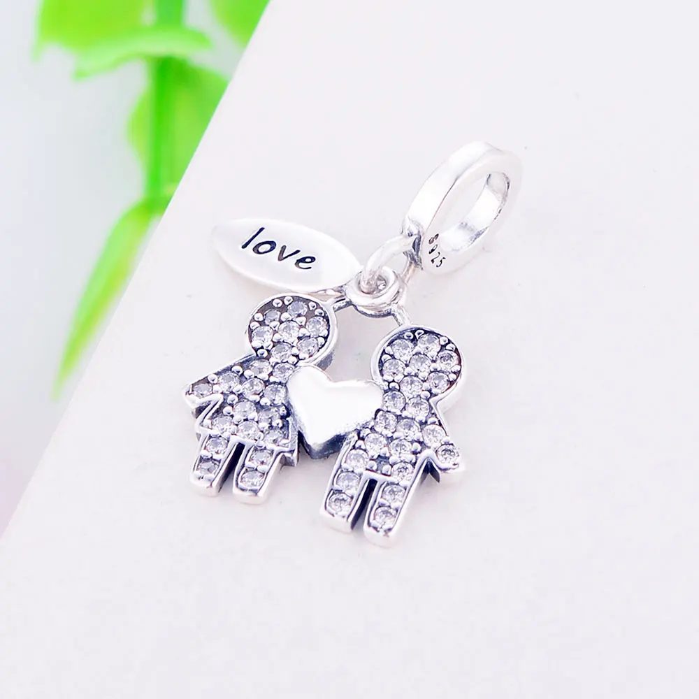 Новинка 2019 бусины для мальчиков и девочек с надписью Hand Love Heart Best Friend подходят