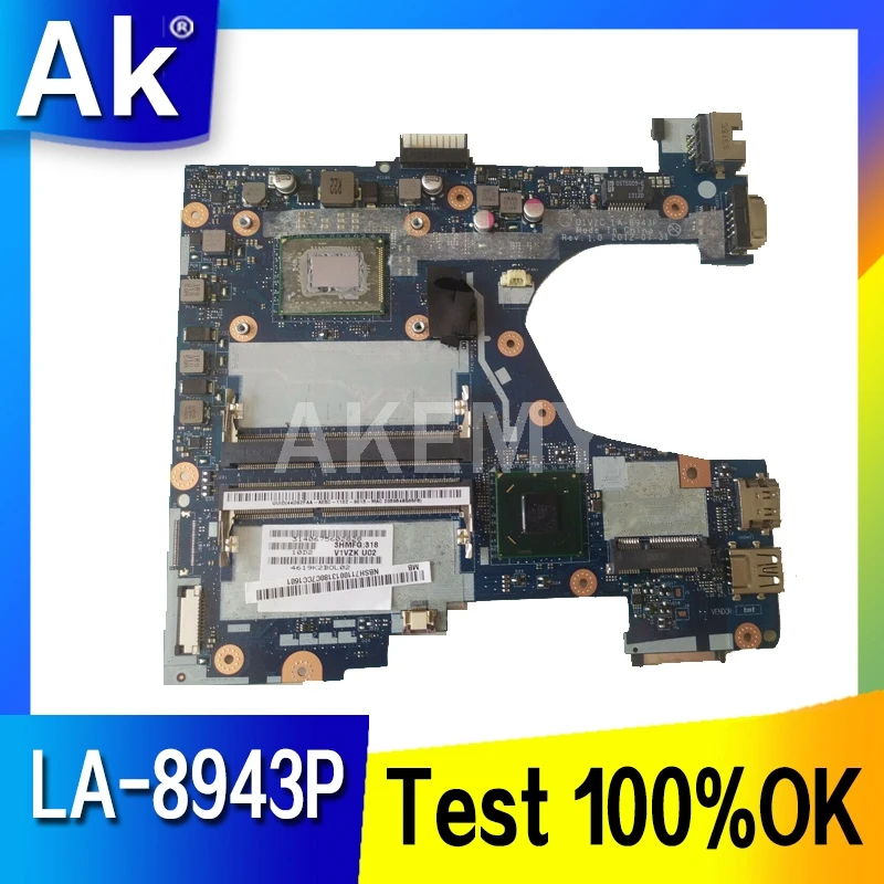 Akemy NBM3A1100L Q1VZC LA-8943P материнская плата для ноутбука Acer aspire v5-131 v5-171 ноутбук I5-3337U