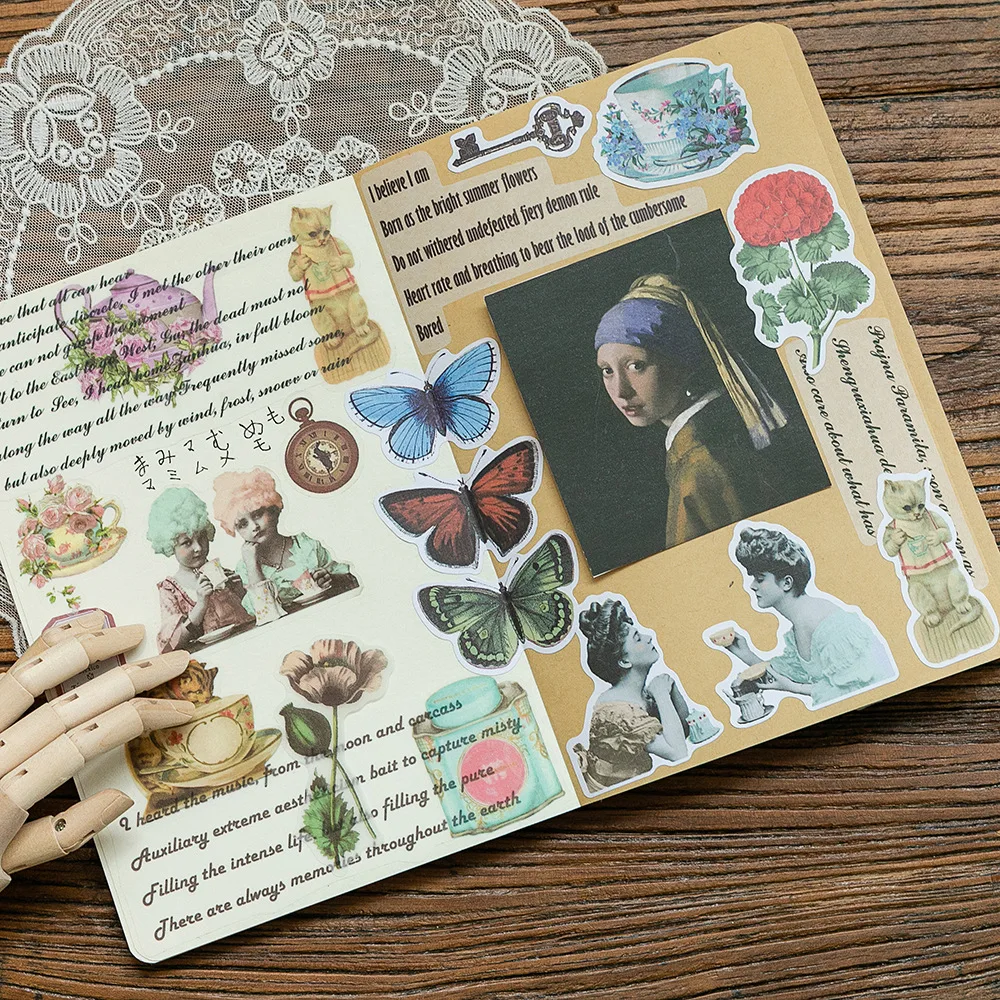 40 шт./1 партия декоративные наклейки для дневника|Канцелярские наклейки| |