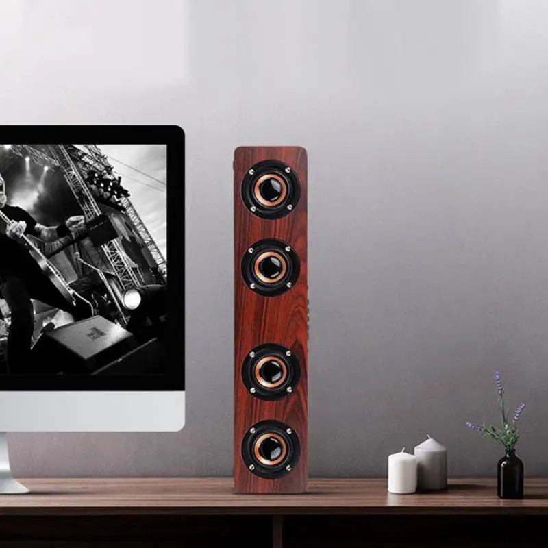 

Super Life Portable Retro Wooden Voice Box HIFI Subwoofer For Mobile PC Laptops BG