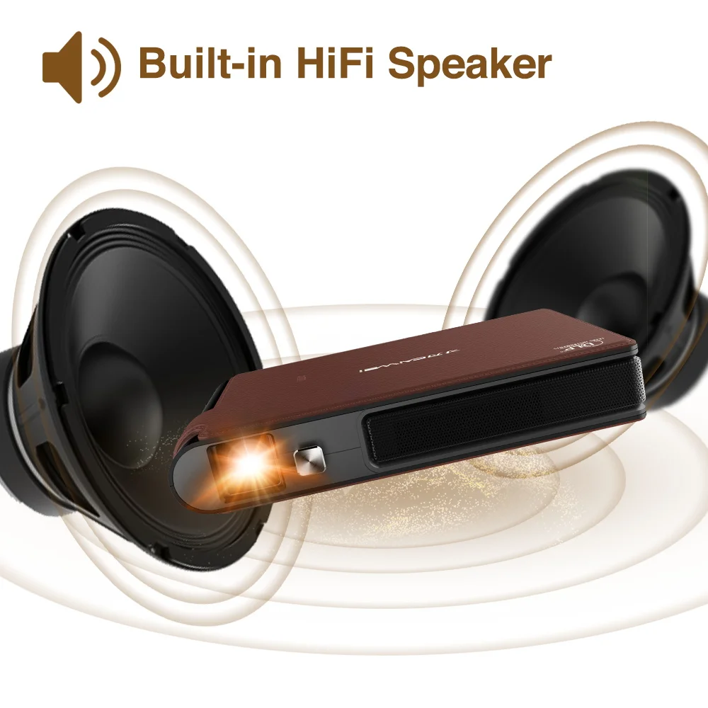EUG видео проектор беспроводной Airplay высокое качество звука 720P Разрешение Большой