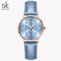 romantic light blue women watches royal style relogio feminino ultra thin minimalist watch for women top brand montre femme