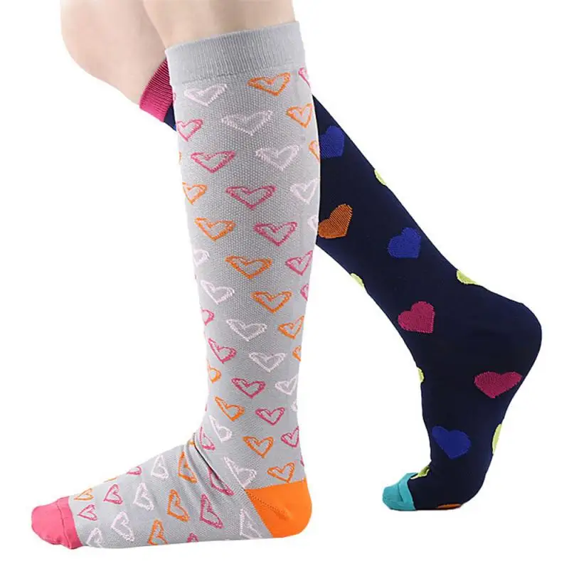 

4 Types Compression Socks Fit For Running Pressure Socks Outdoor Sports Elasticity High Barrel Fitness Cycling Sports Socks