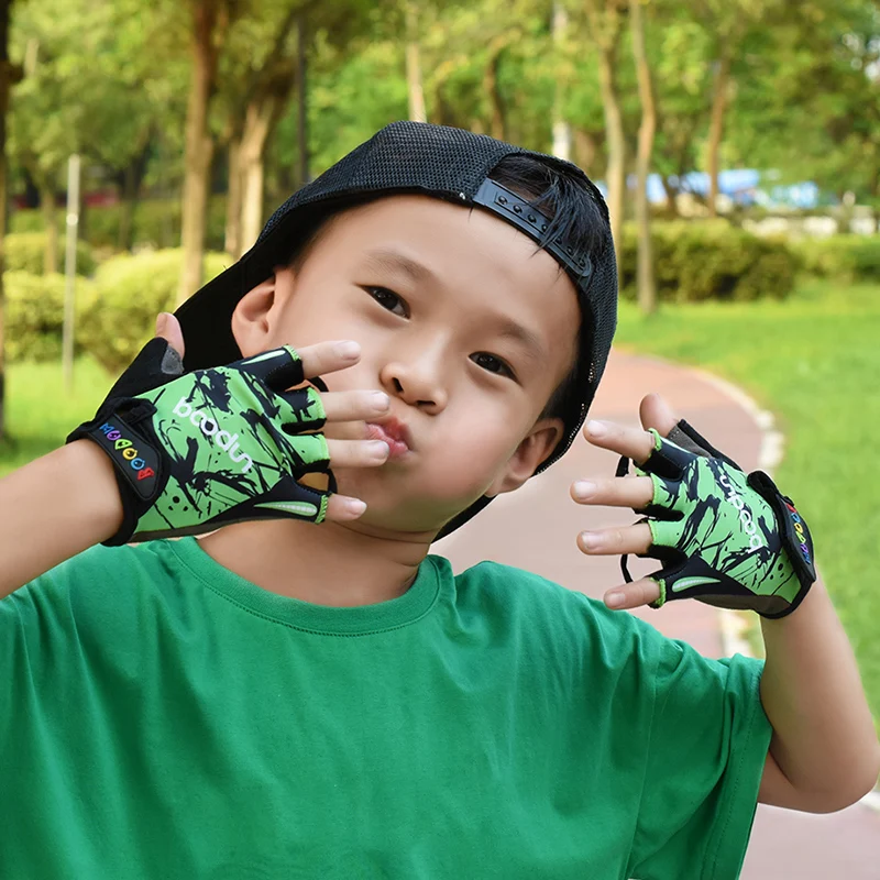 Перчатки детские без пальцев Нескользящие | Спорт и развлечения