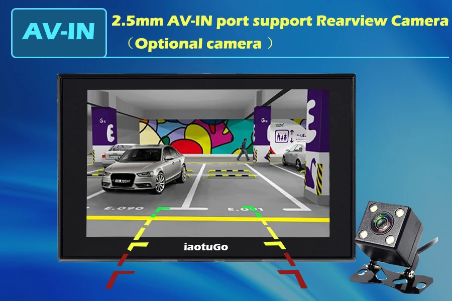 IaotuGo 5 дюймов емкостный Android gps Автомобильный gps навигатор MTK8127 четырехъядерный 8G хранение 512RAM wifi Bluetooth AV-IN навигация