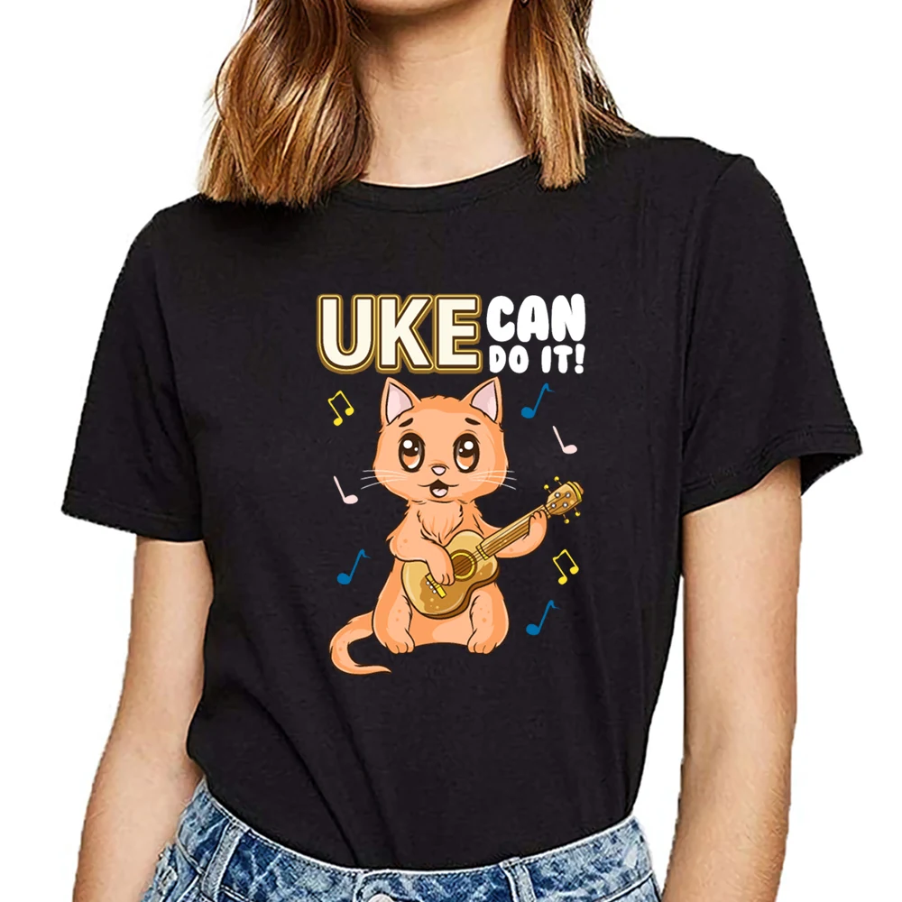 Женская футболка с принтом укулеле|Футболки| |