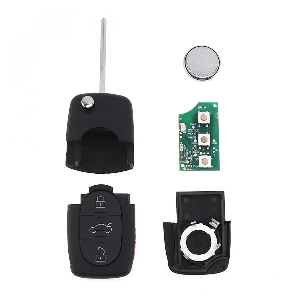 3 кнопочный флип ключ дистанционного управления 4D0837231E Подходит для Audi A4 / A6 A8 S4 S6 S8