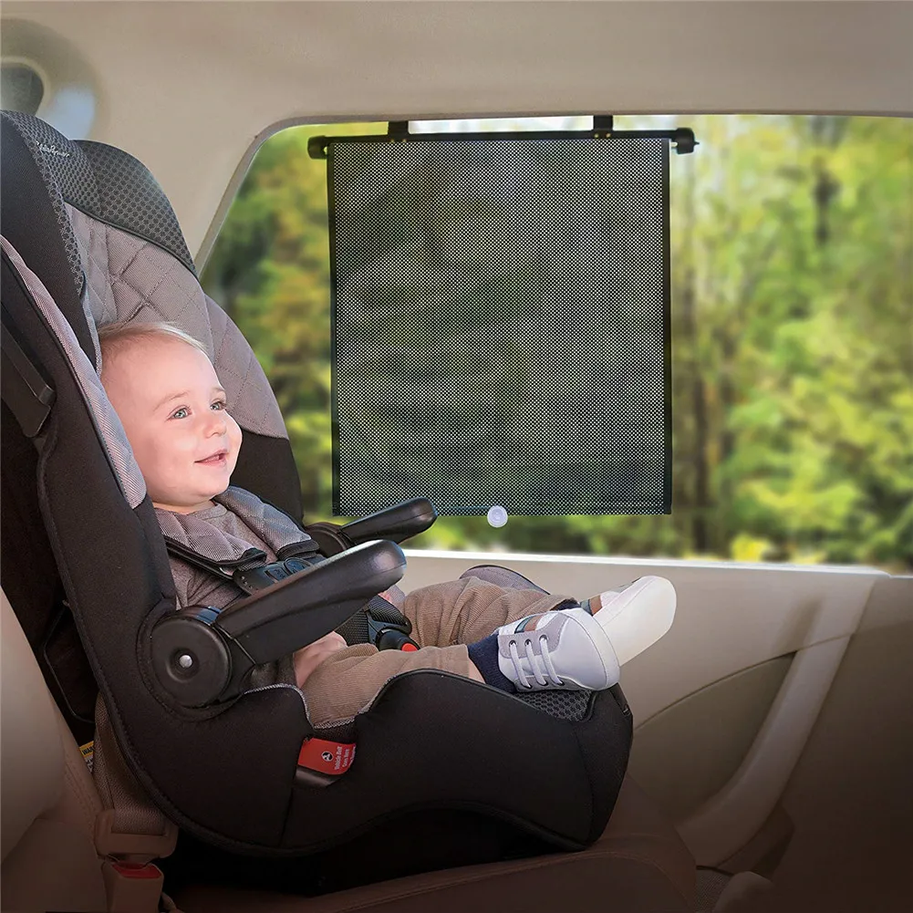 

Sun Shade Side Window Cover Car Telescopic Retractable Block Automotive Sun Insulation Sunshade 2 Packs Automatic Roller Car