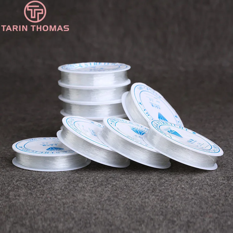 

1 рулон 0,6 мм 0,8 мм 1 мм эластичный прозрачный браслет бусины для изготовления ювелирных изделий Аксессуары оптом