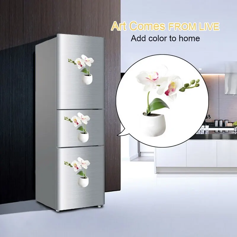Кухонные магнитные наклейки на холодильник суккуленты растения или