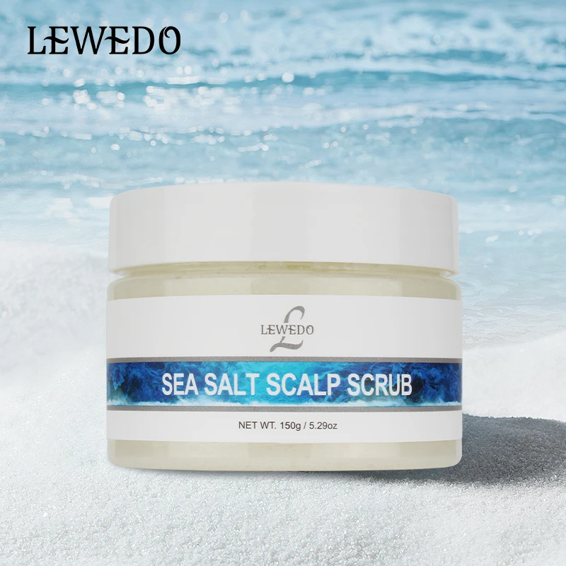 

LEWEDO Natural Sea Salt Bath Scrubs Scalp Scrubs Body Treatments Exfoliating Scalp Deep Cleansing Hairs Head Scrub Creams 150g