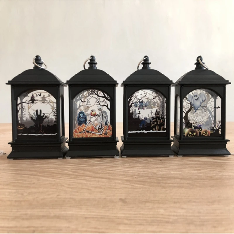 Светодиодный светильник для Хэллоуина фонарь реквизит украшения лампы и фонари