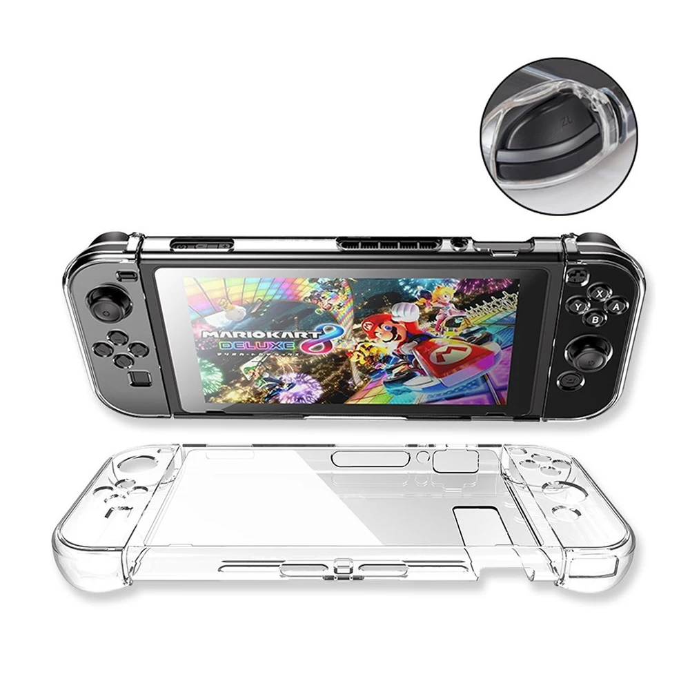 Защитный корпус под стекло Прозрачный чехол для ПК для Nintendo Switch NS NX чехол жесткий прозрачный чехол для задней крышки оболочка для nyd аксессуары