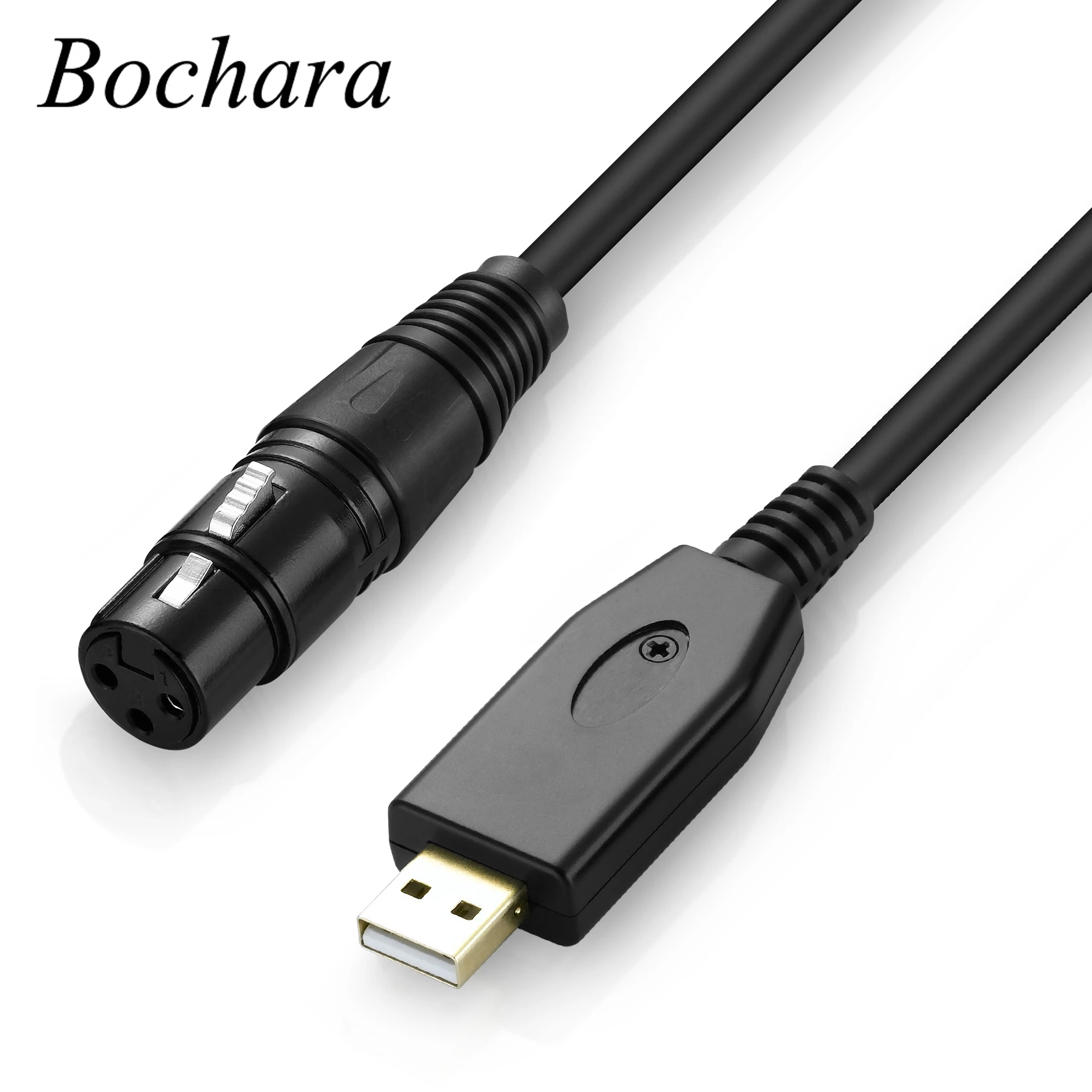 Кабель Bochara со штекером USB на гнездо XLR студийный аудио разъем шнуры адаптер для