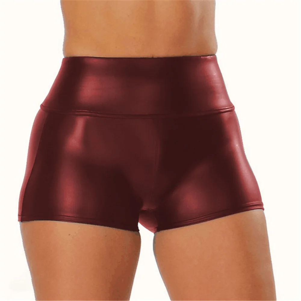 

New 2021 summer va va voom women's PU leather pants women's sexy hot pants nightclub shorts