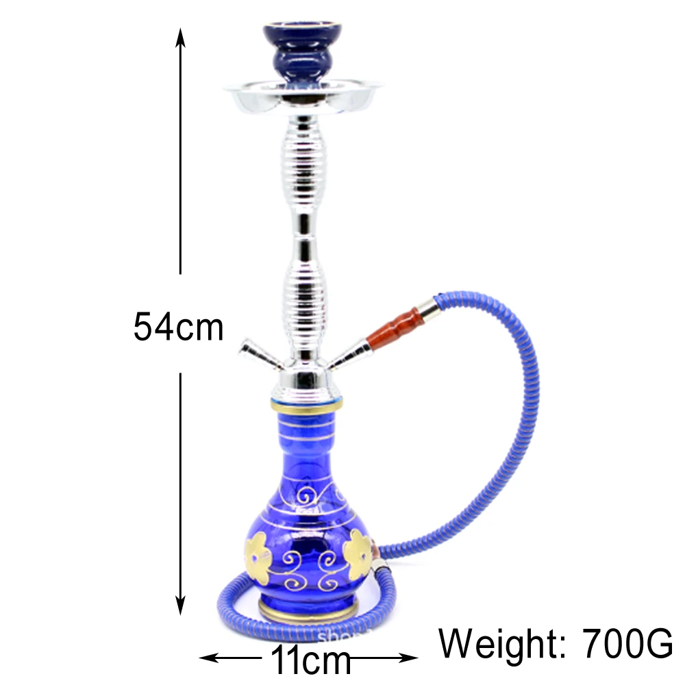 1 шт. Стекло кальян высотой 54 см трубка для кальяна с Керамика чаша шланг