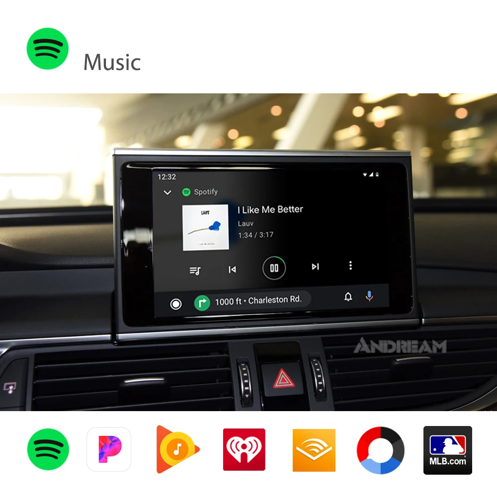 Беспроводной Apple Carplay Android авто интерфейс коробка для AUDI Q5 экран обновление