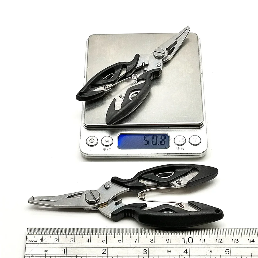 

Fish Tackle Fish Lip Stainless Steel Control Scissor Snip Fishing Grip Set Pincer Accessory Tool Clip Clamp Cutter Plier