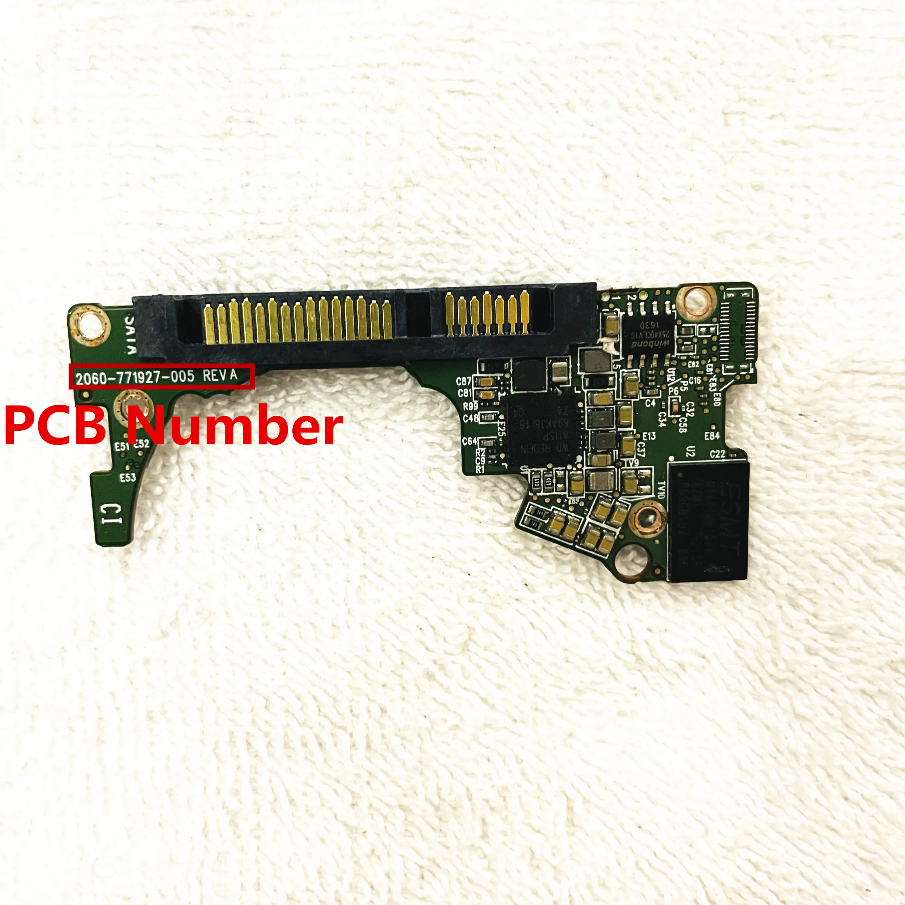 

WD10SPCX Western Digital hard disk circuit board: 2060-771927-005 REV A , WD 2.5 SATA