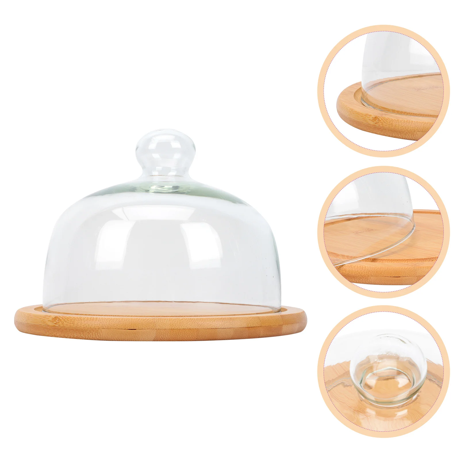 

1 Set of Afternoon Tea Dessert Tray Cookie Plate Tray Household Transparent Tray