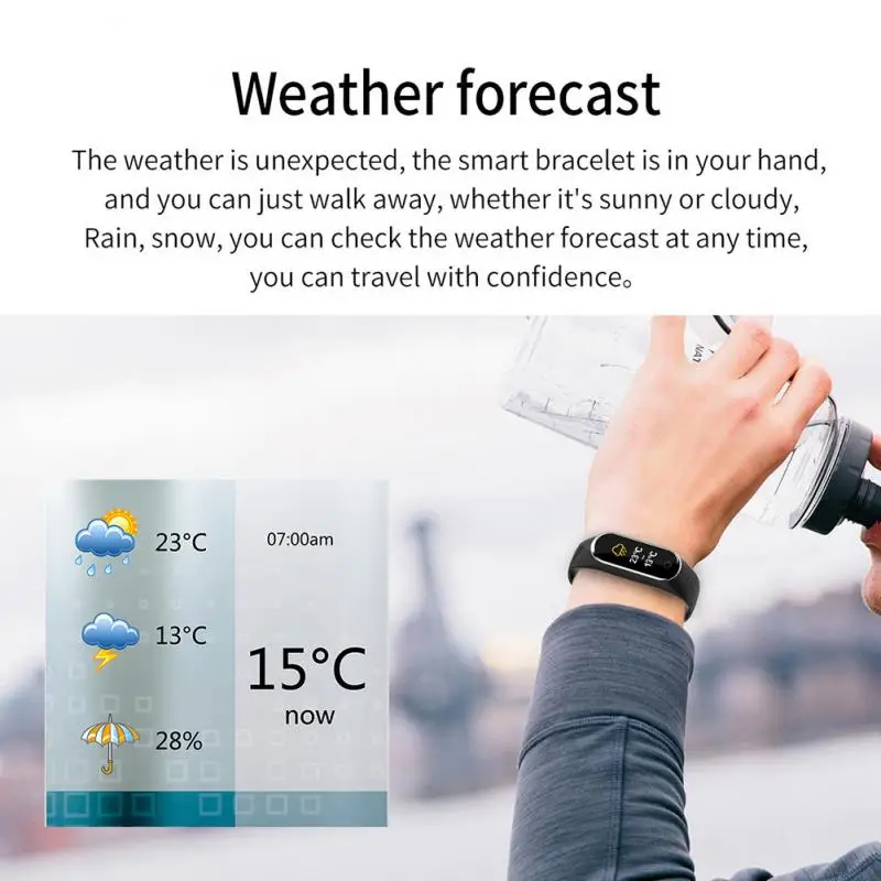 M8 Sport Smart Digital Watch For Women Men Bluetooth-compatible Call Reminder Message Push with Heart Rate Monitor Fitness Band |