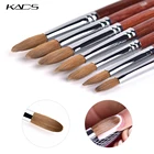 KADS акриловая кисть для ногтей Kolinsky Акриловые Соболь Кисти для маникюра ногтей набор кистей для наращивания ногтей гелевые инструменты Размер 6-18 #