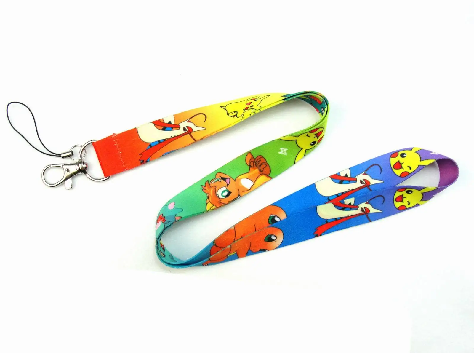 Poke Pocket Monster Lanyard косплей мультфильм милый шейный ремень для удостоверения личности Держатели значков унисекс аксессуары - Цвет: 7