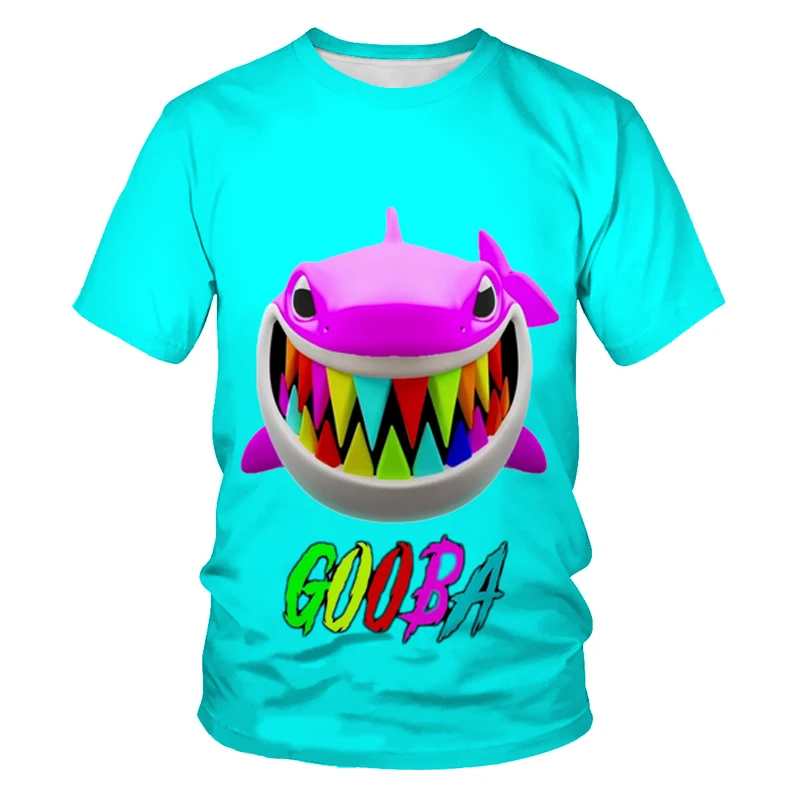 

2021 happy boy girl summer new 3DT shirt cartoon game baby 3D digital printing series handsome guy beauty fashion O-neck T-shirt