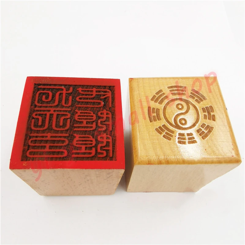 

Taoist seal, Nine days Xuannv Niangniang seal, 5cm peach wood, single-sided seal, Taoist magic tools