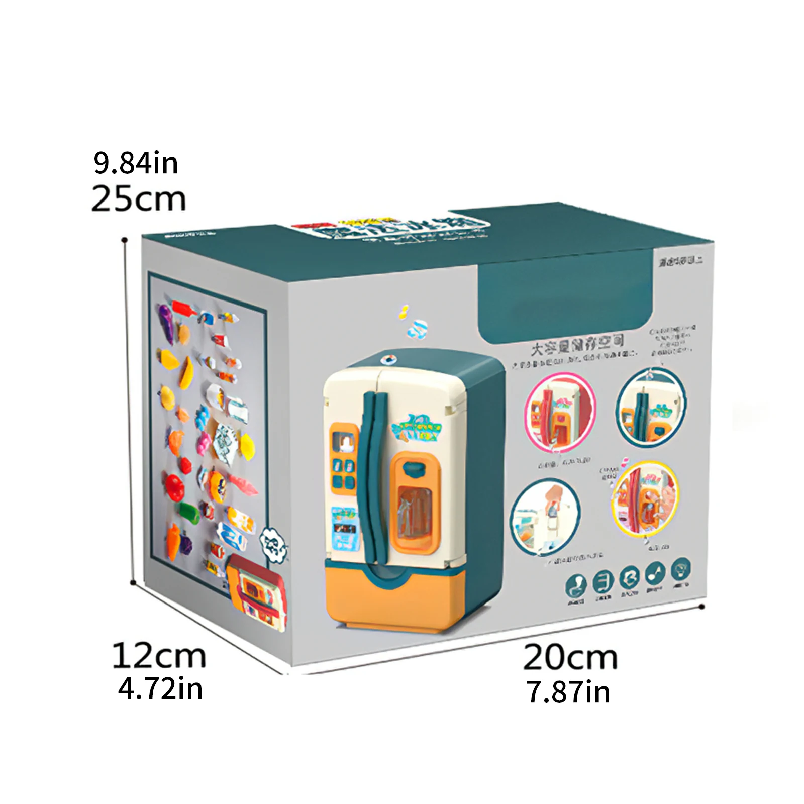 

Children Pretend Play Toys Simulation Refrigerator Spray Refrigerator Educational Mini Kitchen Toys Role Playing Toy Gift