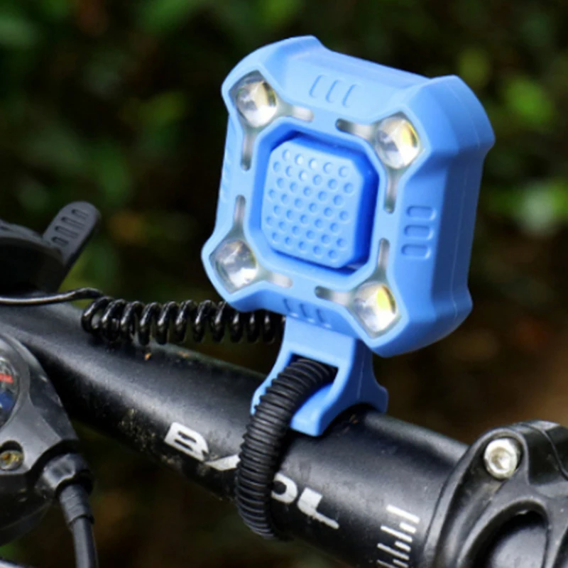 

Mountain Bike Front Light Headlight Lamp USB Rechargeable With Electric Horn Bell Waterproof Taillights Cycling Bike Accessories