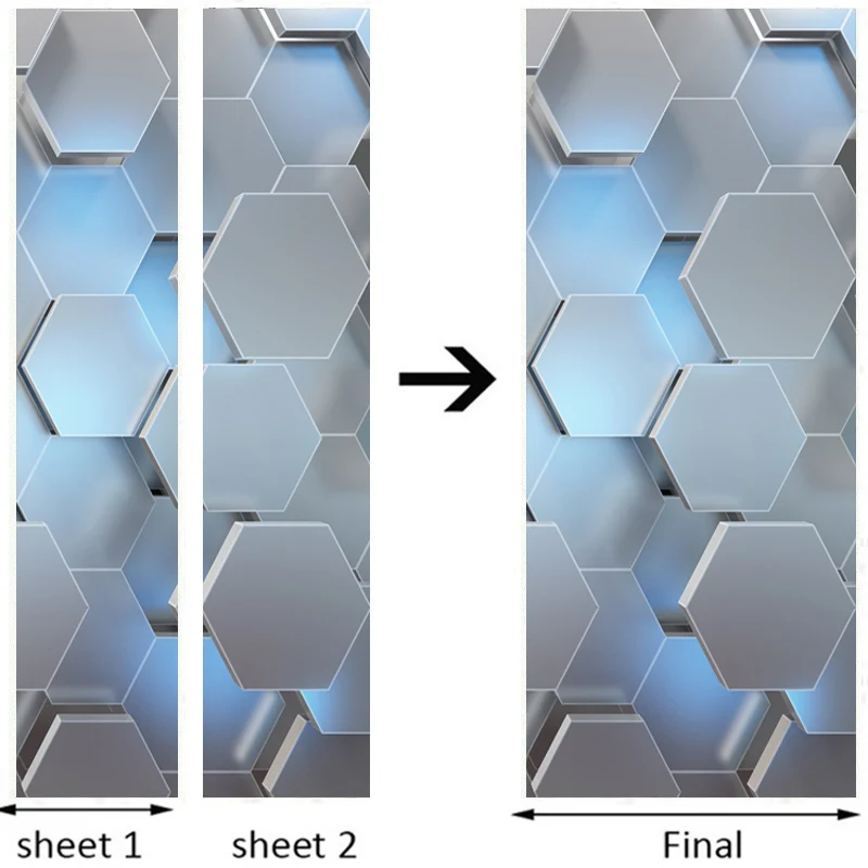 Современные 3D стерео геометрические украшение для двери ПВХ самоклеющиеся водонепроницаемые настенные стикеры гостиная творческий декор двери Стикеры s плакат