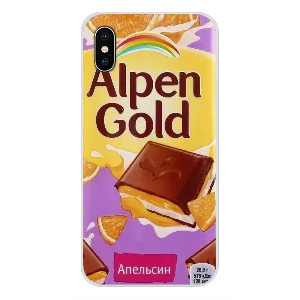 Для Huawei Mate Honor 4C 5C 5X 6X 7 7A 7C 8 9 10 8C 8X 20 Lite Pro Alenka Bar Wonka Chocolate alpen золотые мягкие