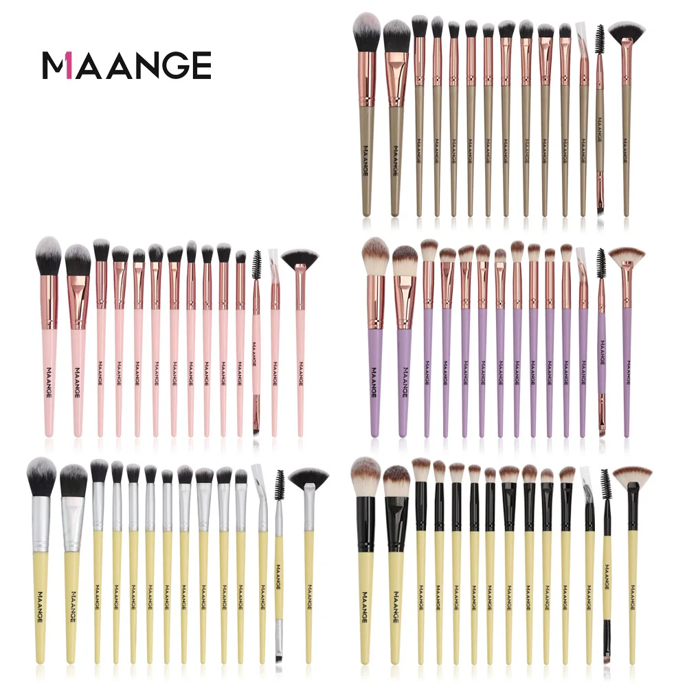 

14PCS/Set Make Up Brushes Professional Blending Eyeshadow Eyebrow Fan Brush For Makeup Beauty Set Make Up Brushes Tools