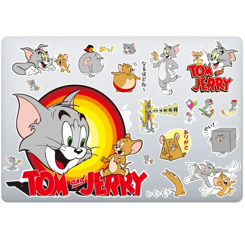 34 шт./компл. детские наклейки водонепроницаемые виниловые Мультяшные из ПВХ Tom Jerry