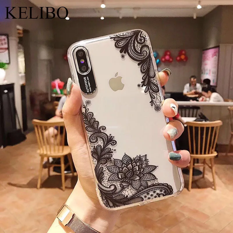 Бутон шелковый сексуальный чехол для телефона с цветочным рисунком Apple IPhone 7 8 6 6s