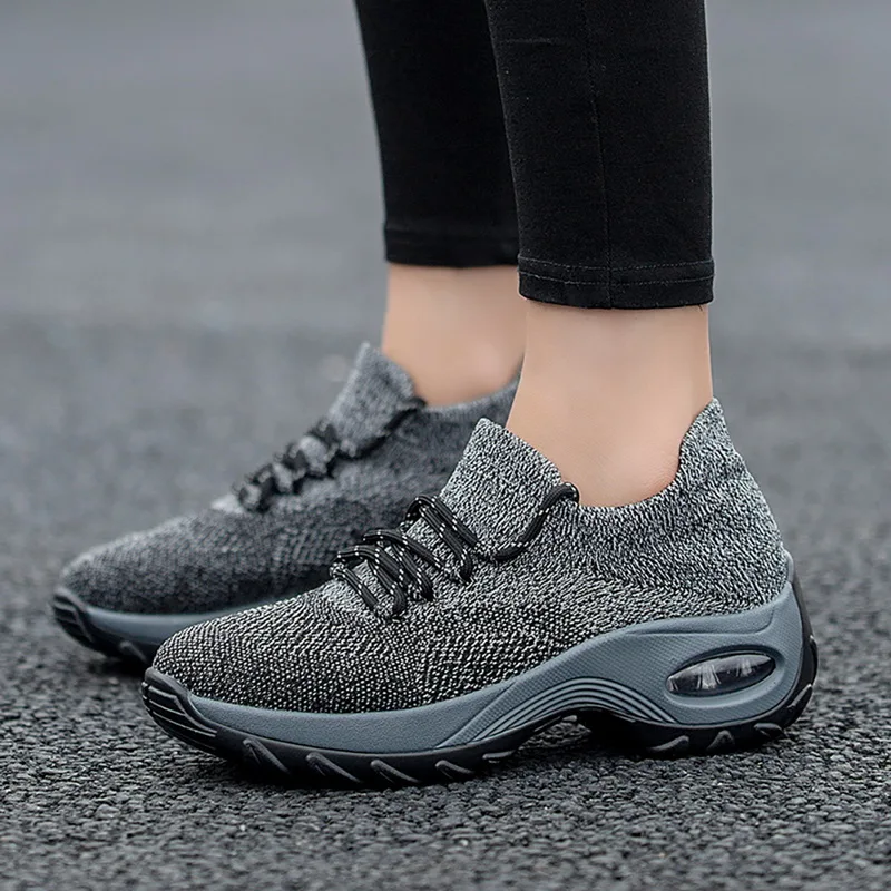 LASPERAL 2019 Platform Sneakers Shoes Breathable Casual Fashion Height Increasing Ladies Plus Size 36-42 | Обувь