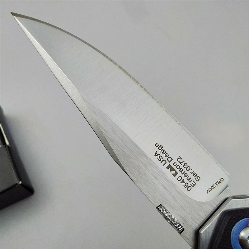 EDC Открытый инструмент ZT0640 шарикоподшипник складной нож CPM20CV лезвие Флиппер тактические карманные ножи кемпинг охотничий нож выживания