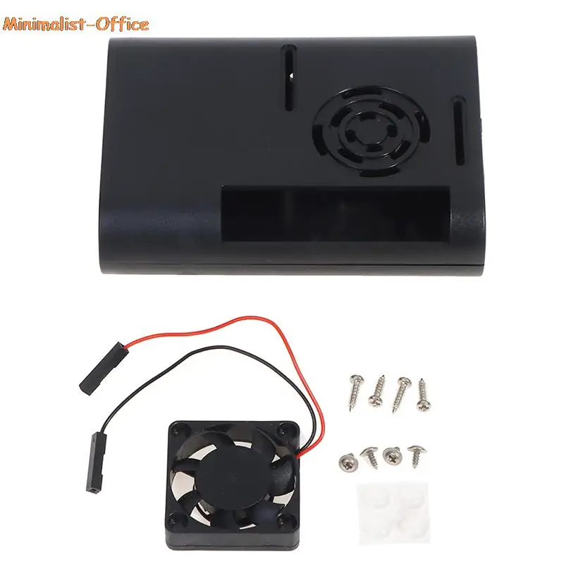 

Чехол для Raspberry Pi 4B, 1 комплект, новая версия чехла для Raspberry Pi 4 с охлаждающим вентилятором и радиатором