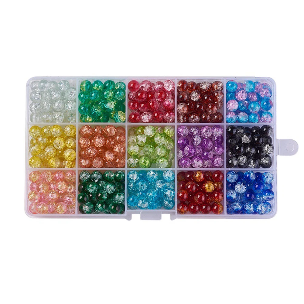 450 шт./кор. девушка DIY Подвеска для браслета ожерелья бисерами из окрашенным